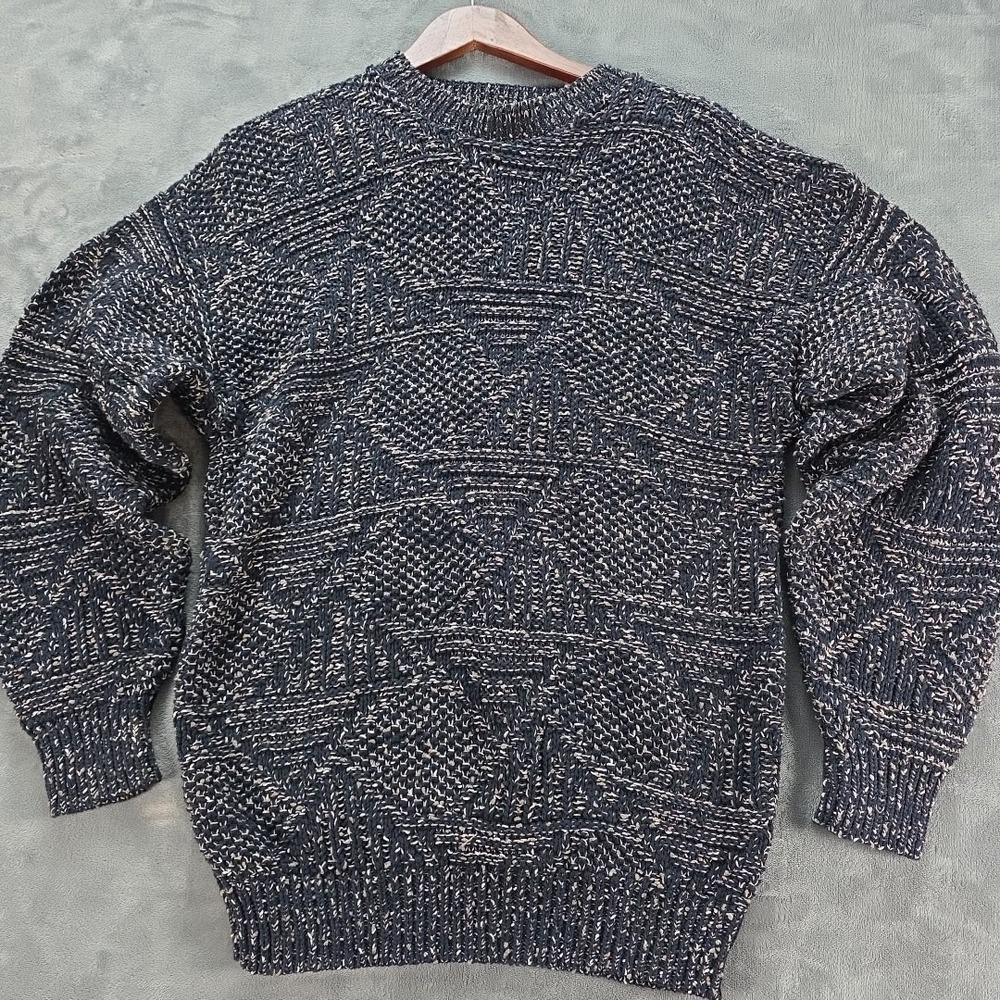 Vintage Tony Lambert Sweater Men's M Navy 90's‎ Gorpcore Outdoor Made In The USA